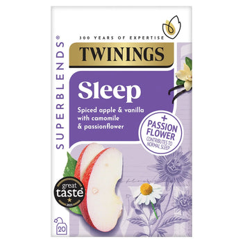 Twinings Superblends duerme con manzana especiada y camomile 20 por paquete