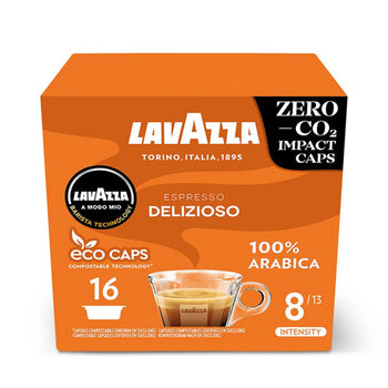 Lavazza A modo mio compostable expresso Delizioso Cake Capsules 16 par pack