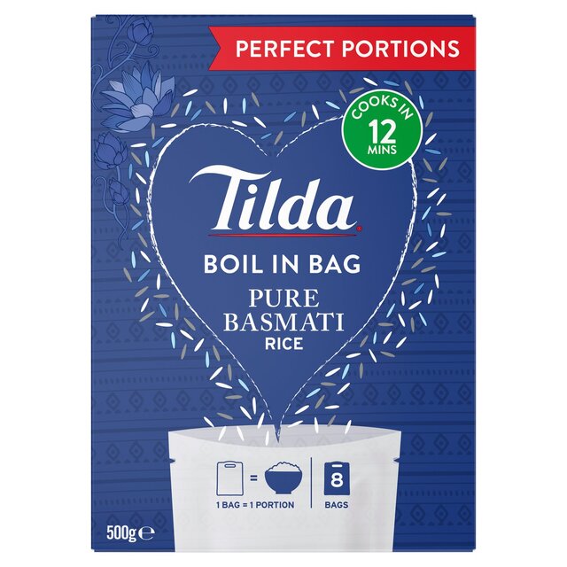 Tilda Boil in the Bag Pure Basmati Rice 8 x 62.5g