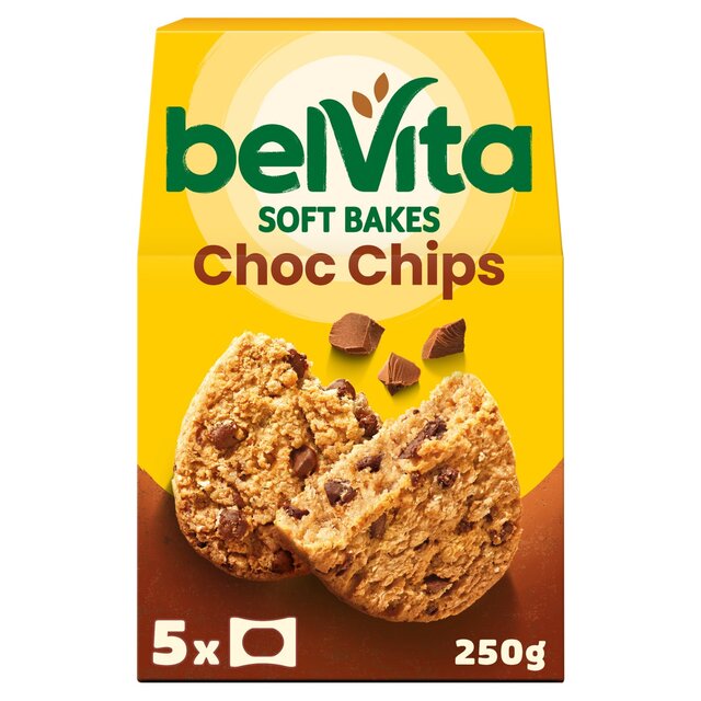 Belvita Chocos Chips Soft Bakes Desayuno Biscuits 5 x 50g