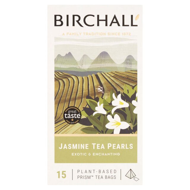 Birchall Jasmine Tea Pearls 15 Prism TEA SACS 15 PAR PACK
