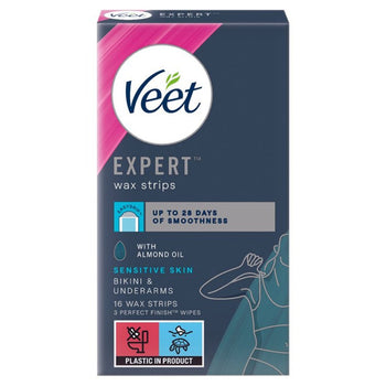 Veet Expert des bandes de cire d'experts bikini et des aisselles sensibles 16 par paquet
