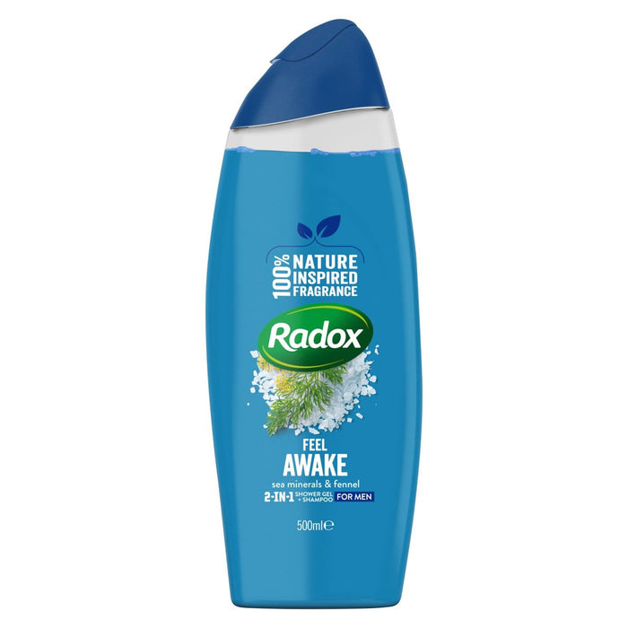 Radox se siente despierto para los hombres 2in1 gel de ducha 500ml