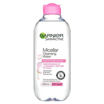 Piel sensible al agua de limpieza micelar de Garnier 400 ml