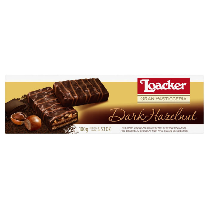 Loacker Biscuits aux noisettes au chocolat noir 100g