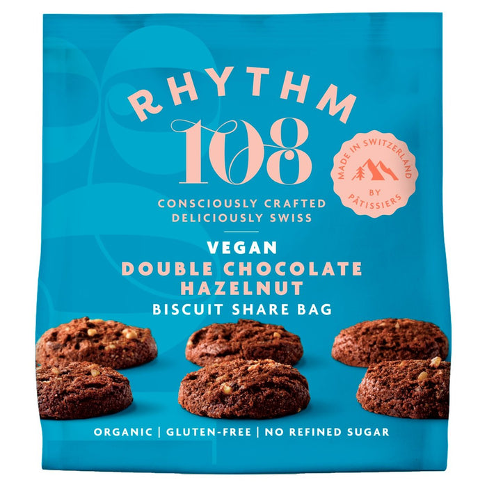 Rhythm108 ooh la la biscuits à thé double choco noisette 135g
