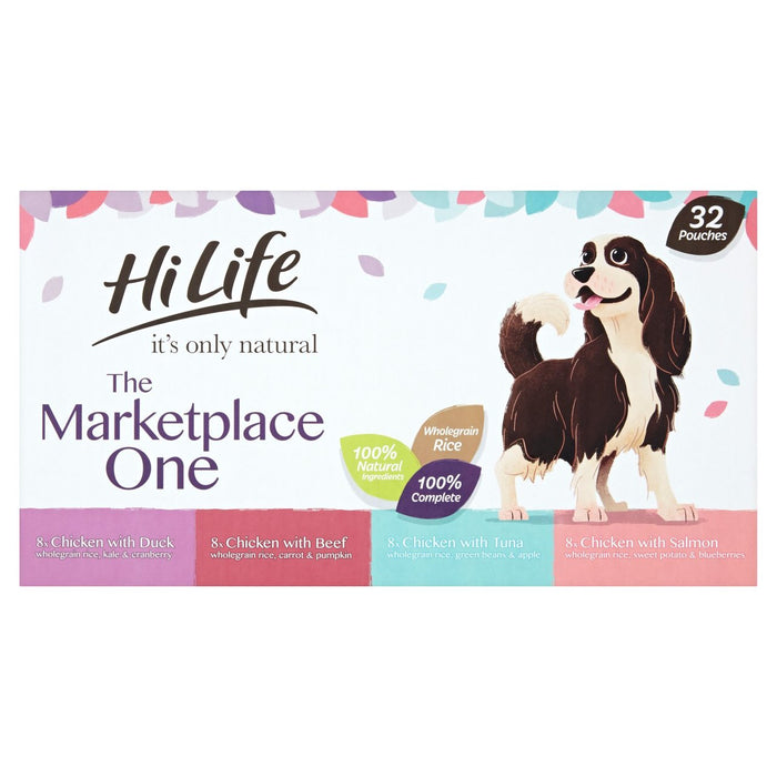 Hilife Es solo Natural Complete Compille de perros húmedos The Marketplace One 32 x 150g