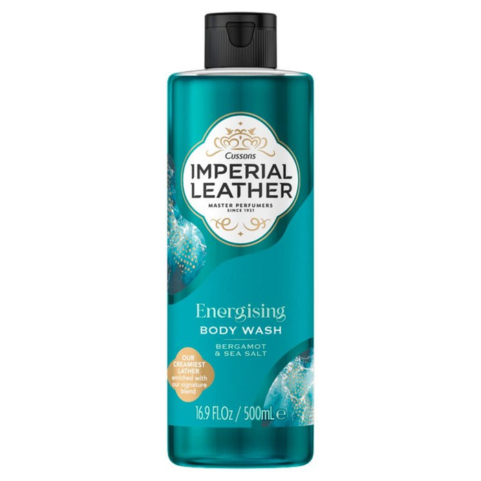 Imperial cuero energizante de lavado corporal bergamota y sal marina 250 ml