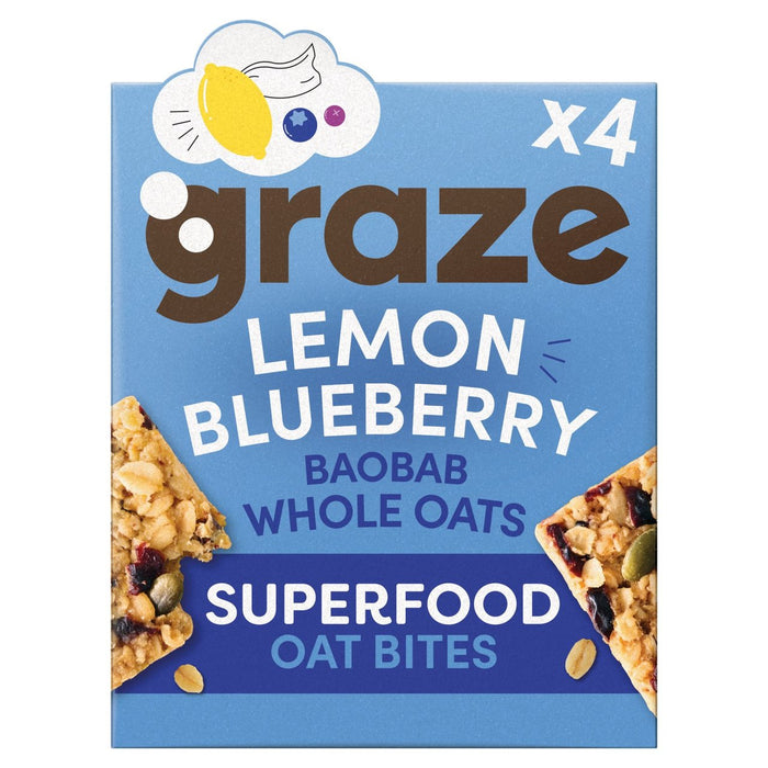 Graze Lemon Blueberry Oat Boosts 4 por paquete
